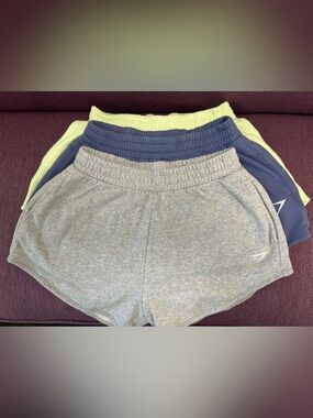 Gymshark Training Sweat Shorts - Gray, Blue & Light Green